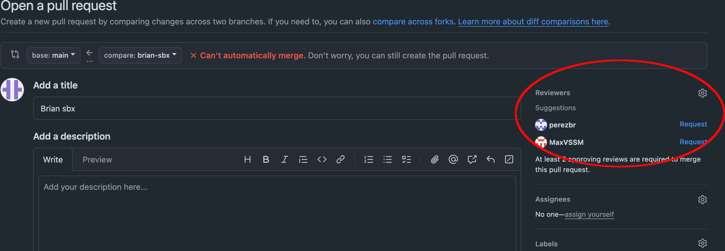 Requesting a code review